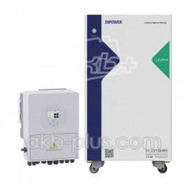 Комплект резервного питания SUNSYNK 5,5кВт / Dipower LiFePO4 51,2В 15,36кВт Комплект резервного питания SUNSYNK 5,5кВт / Dipower LiFePO4 51,2В 15,36кВт